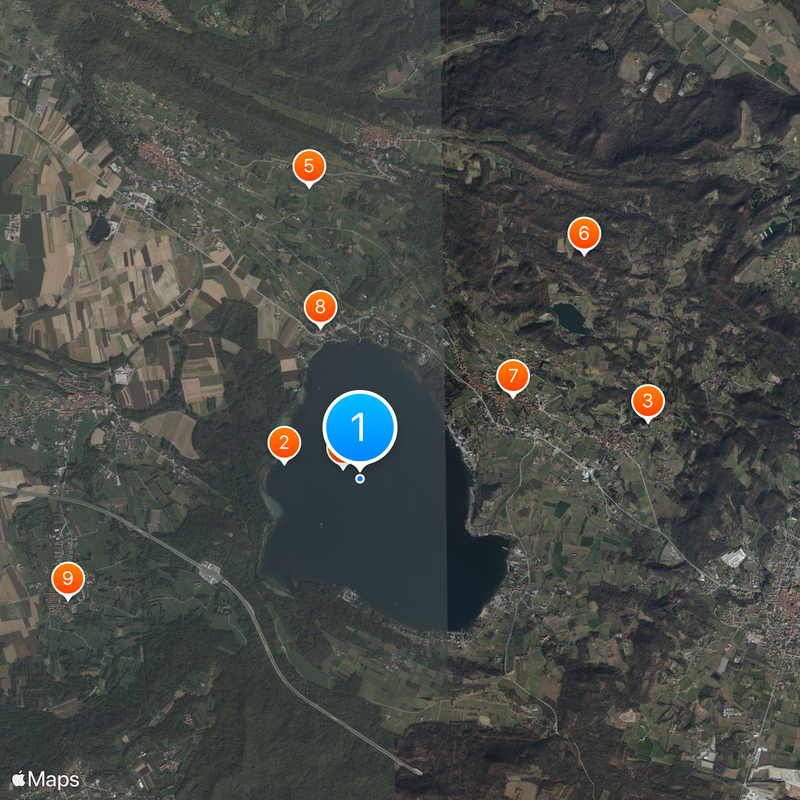 Lago di Viverone Map