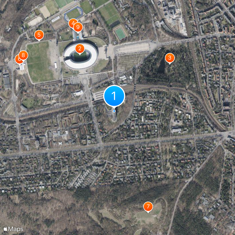 Unité d'Habitation of Berlin Map