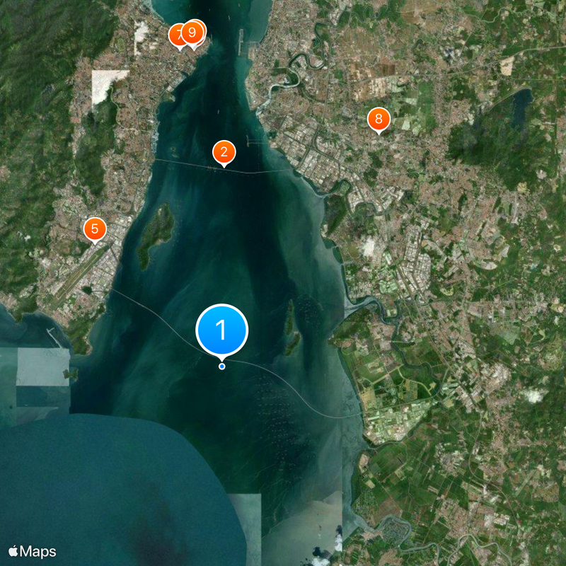Sultan Abdul Halim Muadzam Shah Bridge Map