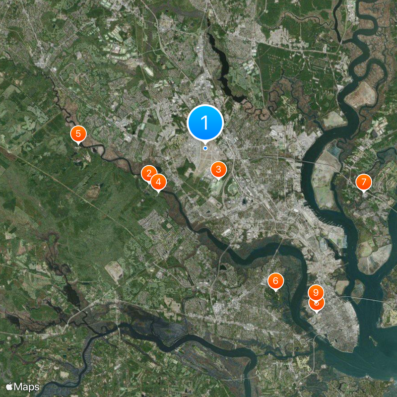 Charleston Air Force Base Map