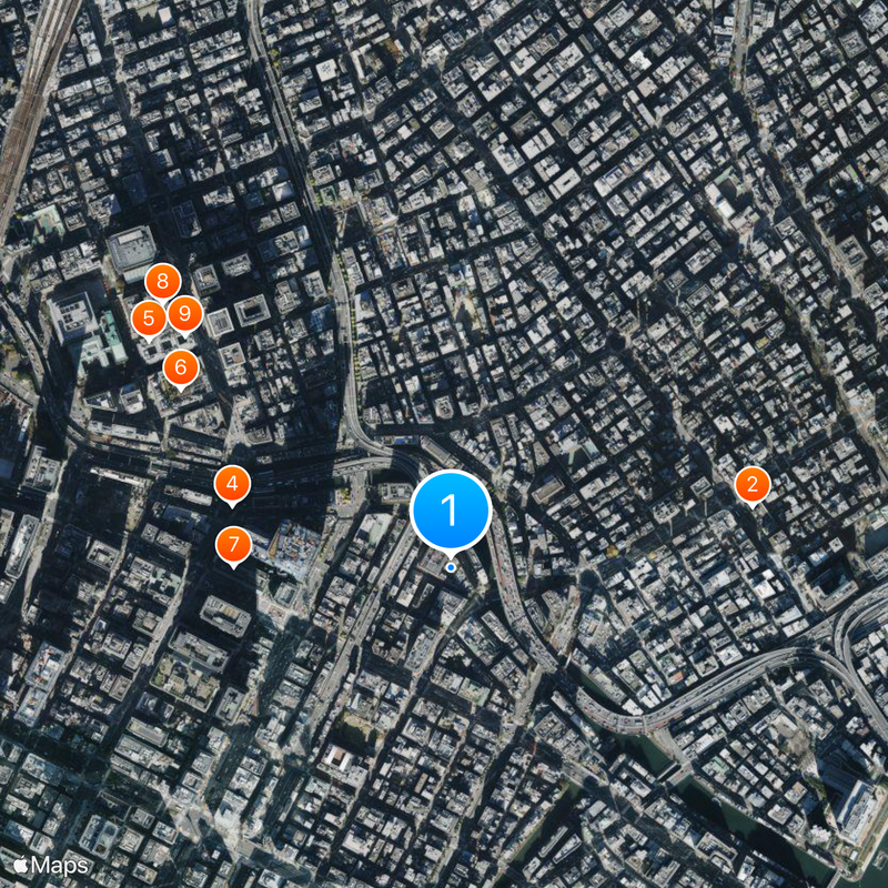 Tokyo Stock Exchange Mapa
