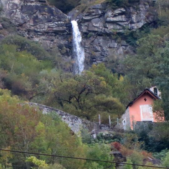 Biasca oratory of Saint Petronilla and bridge