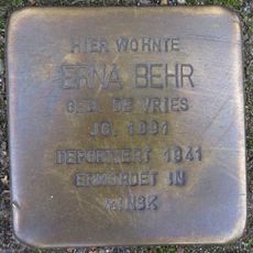 Stolperstein en memoria de Erna Behr