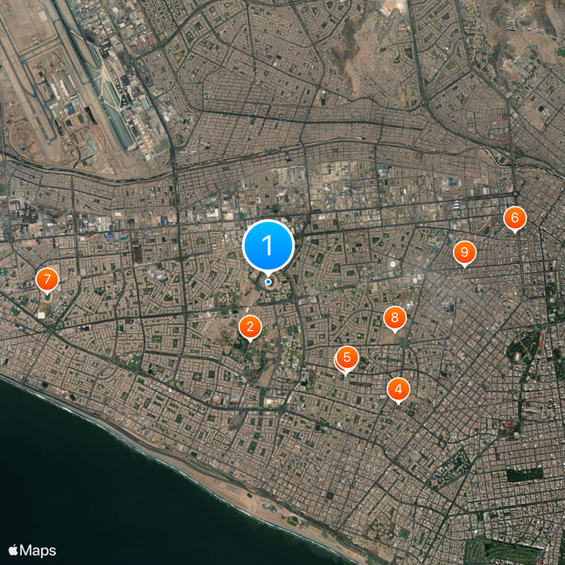 Estadio Universidad San Marcos Karte