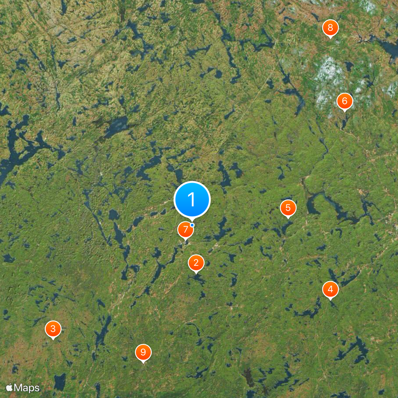 Contea di Haliburton Mappa