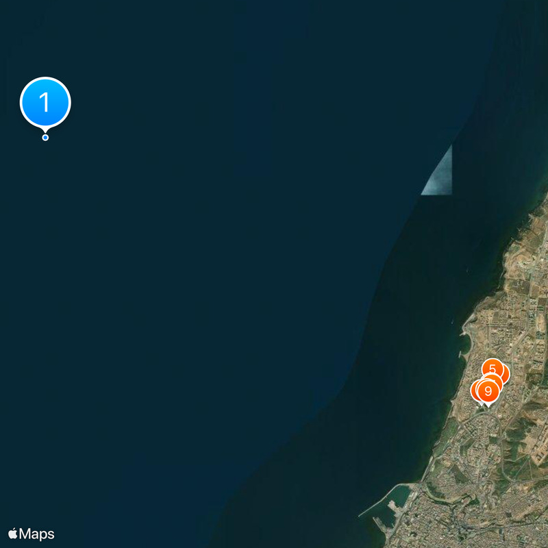 36th parallel north Map