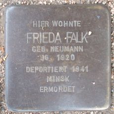 Stolperstein dedicated to Frieda Falk