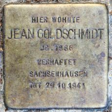 Stolperstein en memoria de Jean Goldschmidt