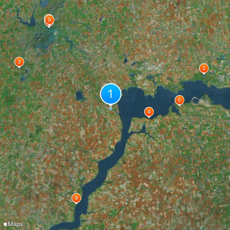 Watermelon monument, Osokorivka Mappa