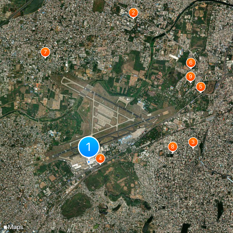 Chennai International Airport Map