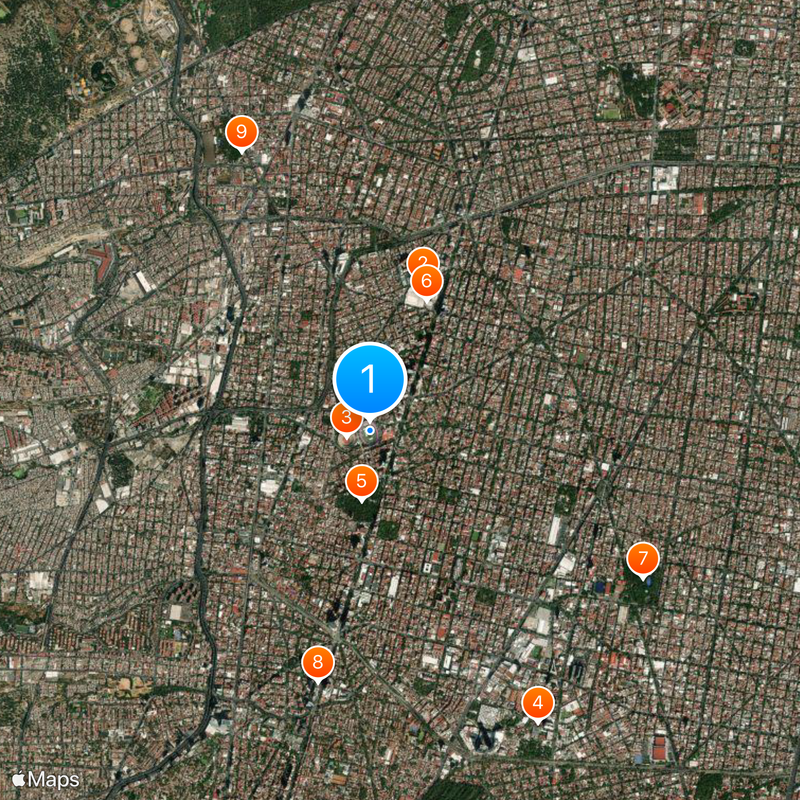 Ciudad de los Deportes Stadium Map
