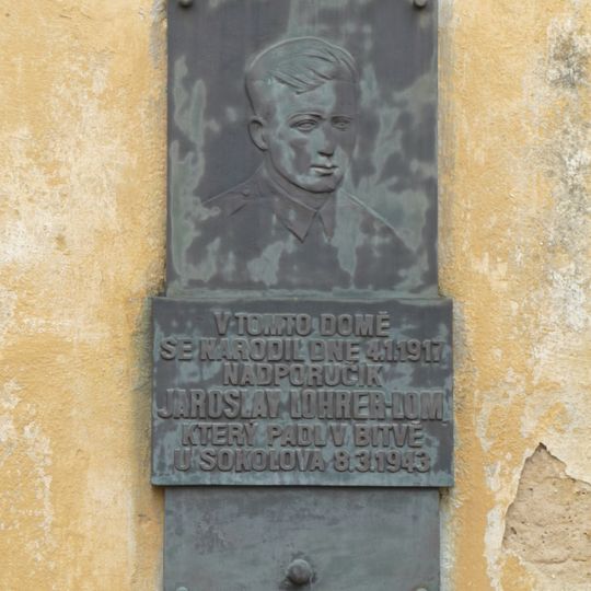 Plaque of Jaroslav Lohrer