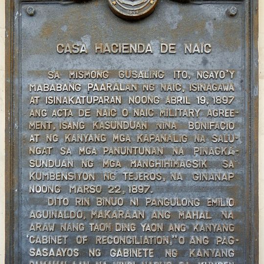 Casa Hacienda de Naic historical marker