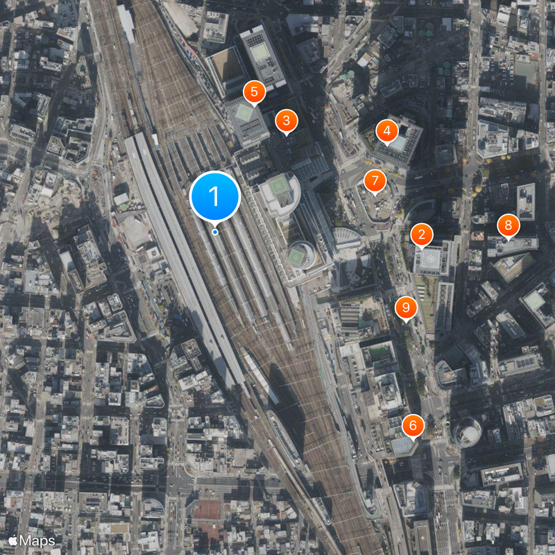 Nagoya Station Map