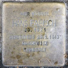 Stolperstein dedicated to Hans Fabisch