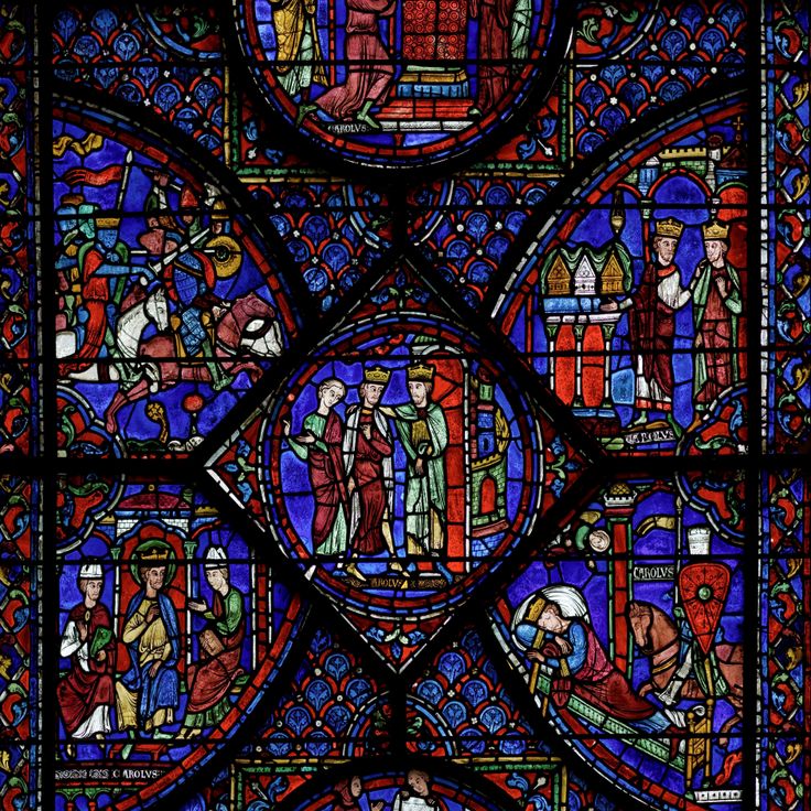 Glasfenster der Kathedrale Notre-Dame von Chartres
