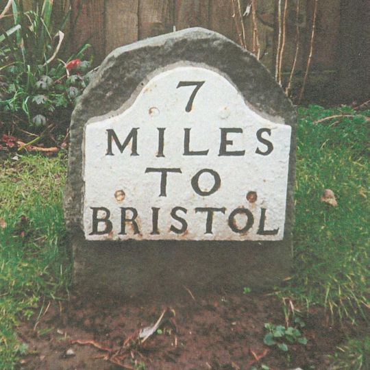 Milestone, Backwell village, short distance from crossroads