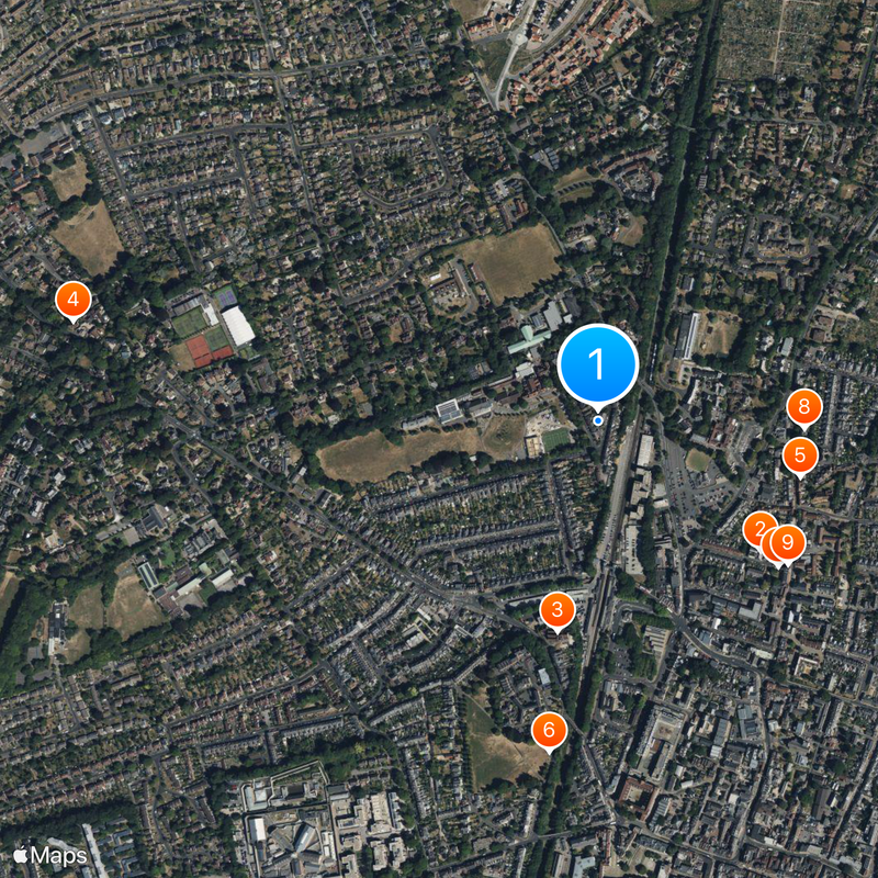 Peter Symonds College Map