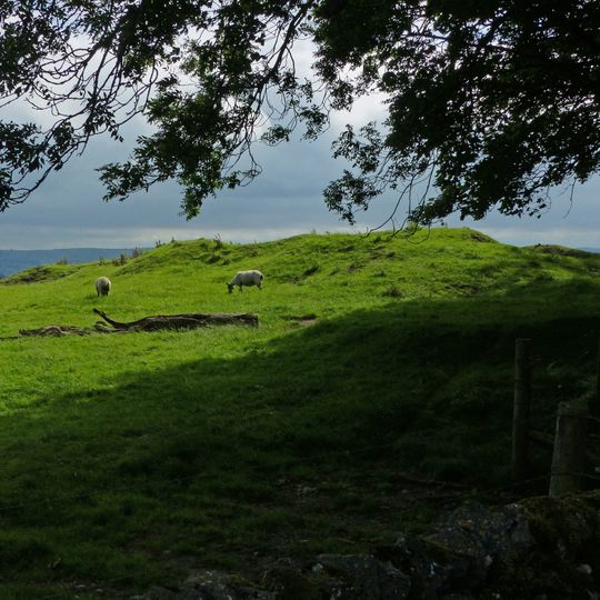Tides Low bowl barrow, limekiln and standing stone
