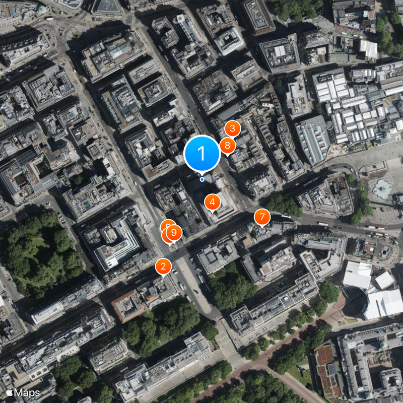 Her Majesty's Theatre Mapa