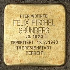 Stolperstein dedicated to Felix Fischel Grünberg