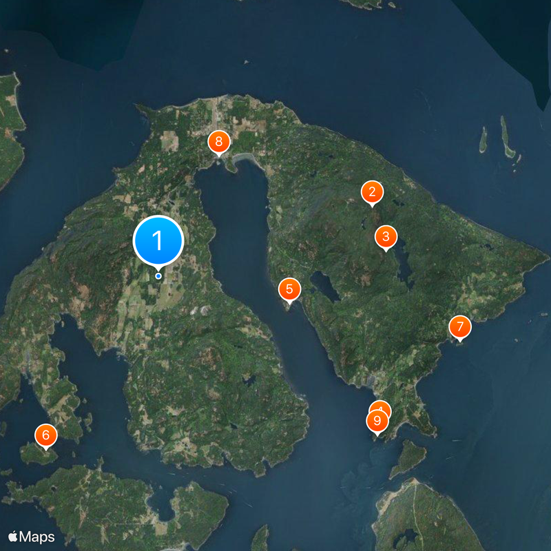 Orcas Island Map