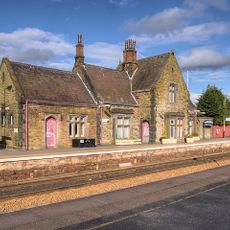 Burscough Bridge Railway Station Building On North Side Of Track