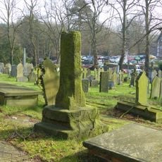 Standing medieval cross 10m south of the nave of St Mary's Church