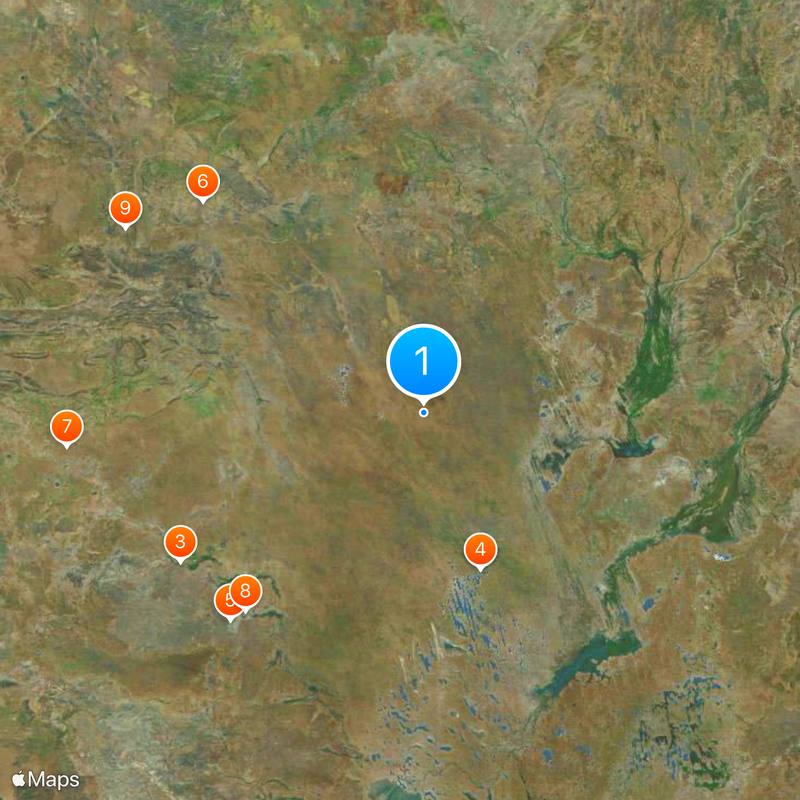 Désert australien Carte