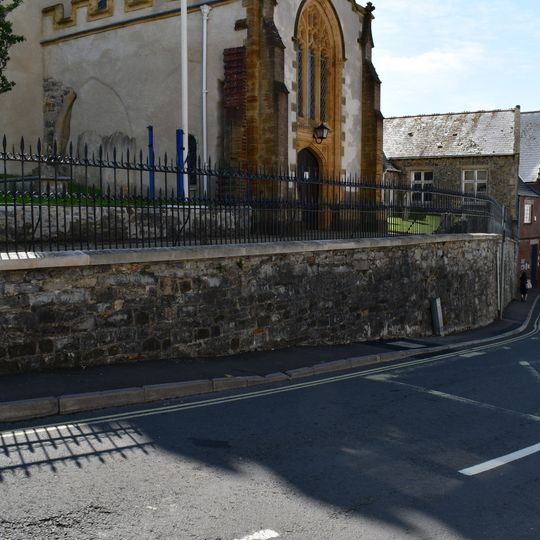 Churchyard Wall And Railings