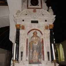 Retable de Sainte-Barbe de l'église de Saint-Martin-de-Connée