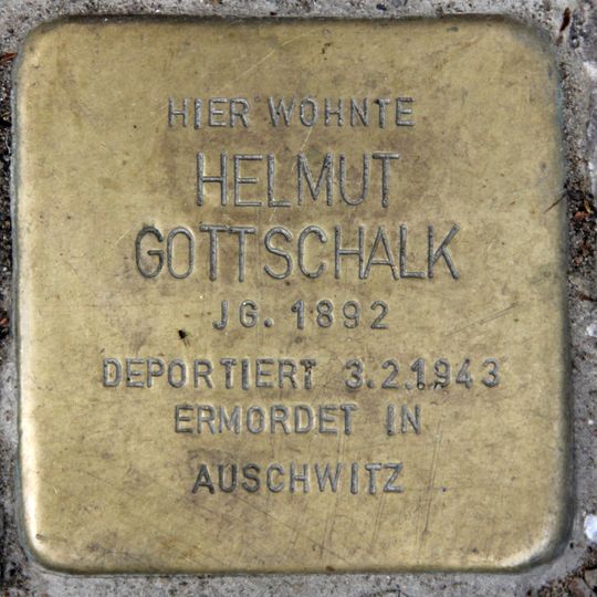 Stolperstein dedicated to Helmut Gottschalk