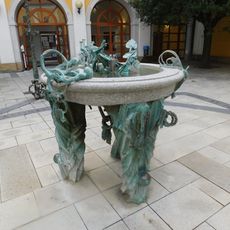 Fontána na nádvoří Reduty v Uherském Hradišti