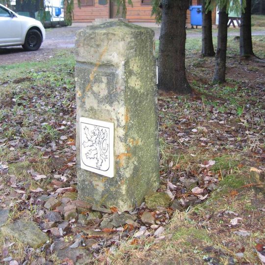 Hraniční kámen Čechy - Morava na Červenovodském sedle