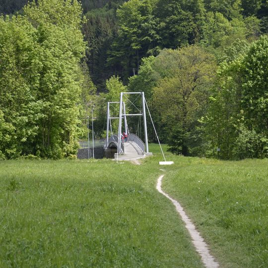 Severovýchodní lávka přes Jizeru v Křížkách