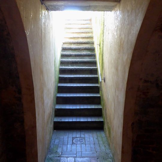 Wall With Entrance To Underground Ice House In Back Garden Of Number 43 And Running Underneath Manor House Gardens