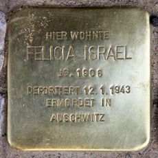 Stolperstein en memoria de Felicia Israel