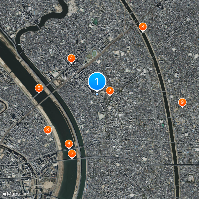 Musashigawa stable Mapa