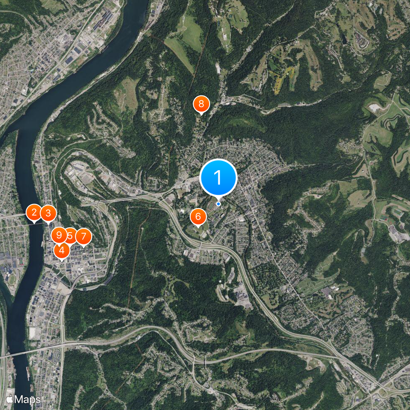 Wheeling University Map