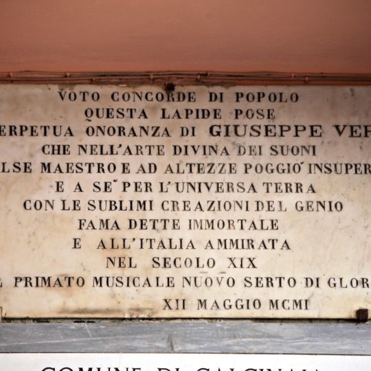 Targa a Giuseppe Verdi