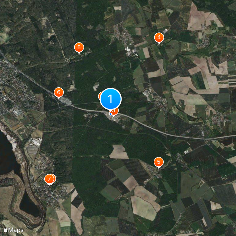 Helmstedt–Marienborn border crossing Map