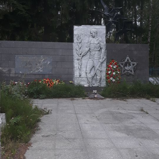 Mass grave of Soviet soldiers