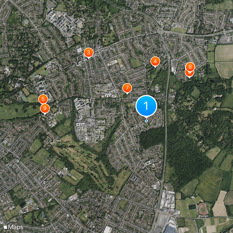 Oxford East Map