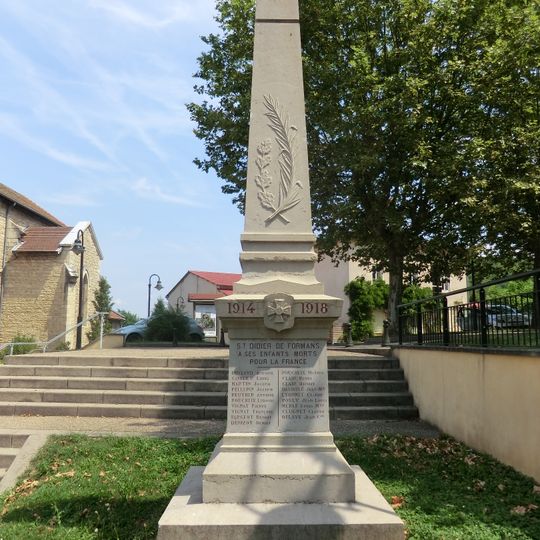 War memorial of Saint-Didier-de-Formans