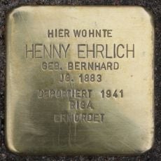 Stolperstein à la mémoire de Henny Ehrlich