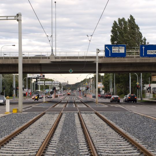 Bridge of Bucharova street over Plzeňská