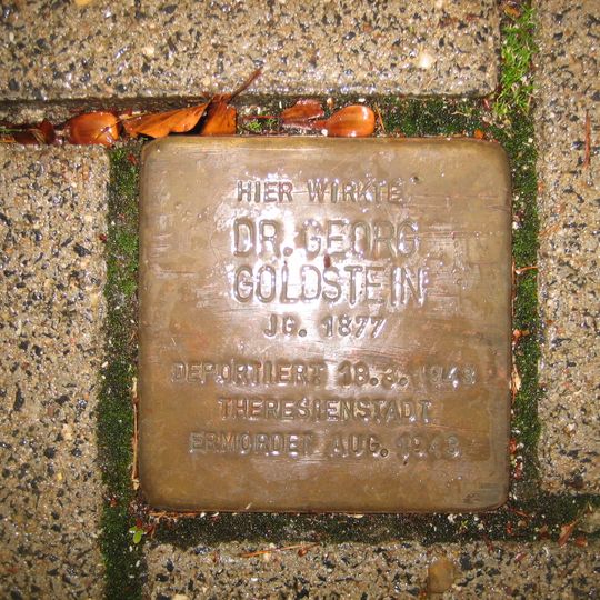 Stolperstein en memoria de Georg Goldstein
