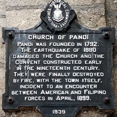 Church of Pandi historical marker