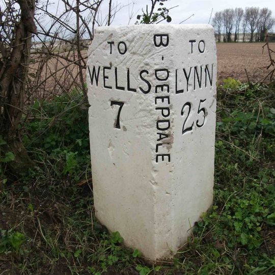 Milestone, 1200m E of Burnham Deepdale