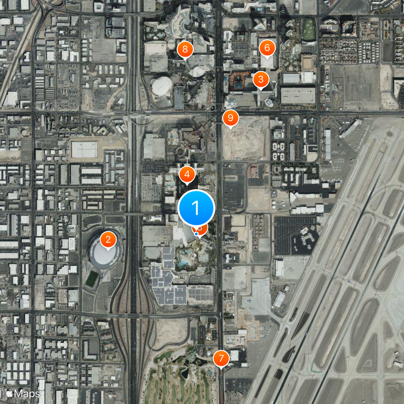 Delano Las Vegas Map